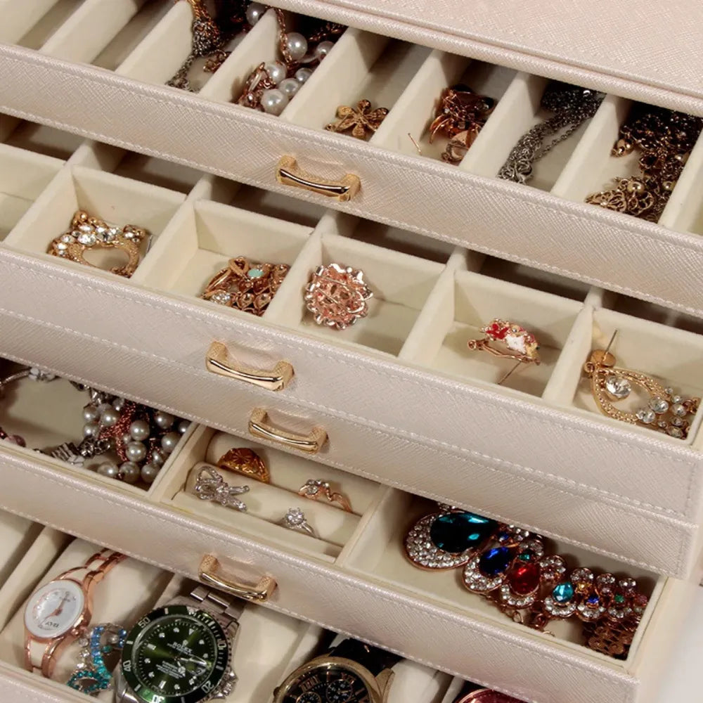 Boîte à Bijoux Cuir Luxe | RoyalCoffer®