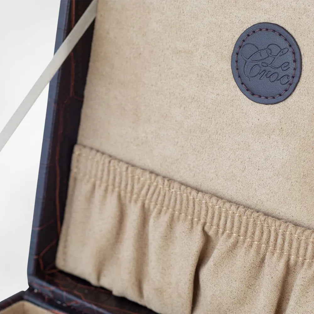 Boîte pour ranger les montres Boîte à montre CrocoBoîte
