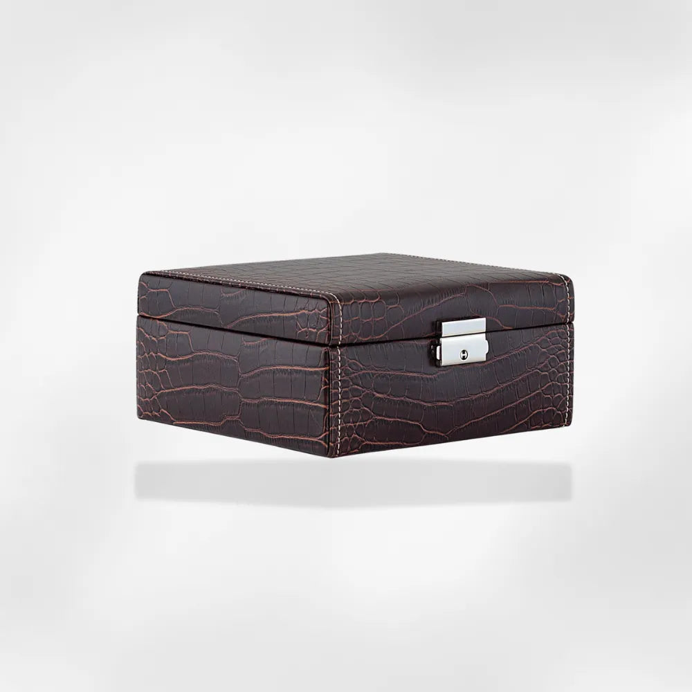 Boîte pour ranger les montres Boîte à montre CrocoBoîte royalcoffer 1