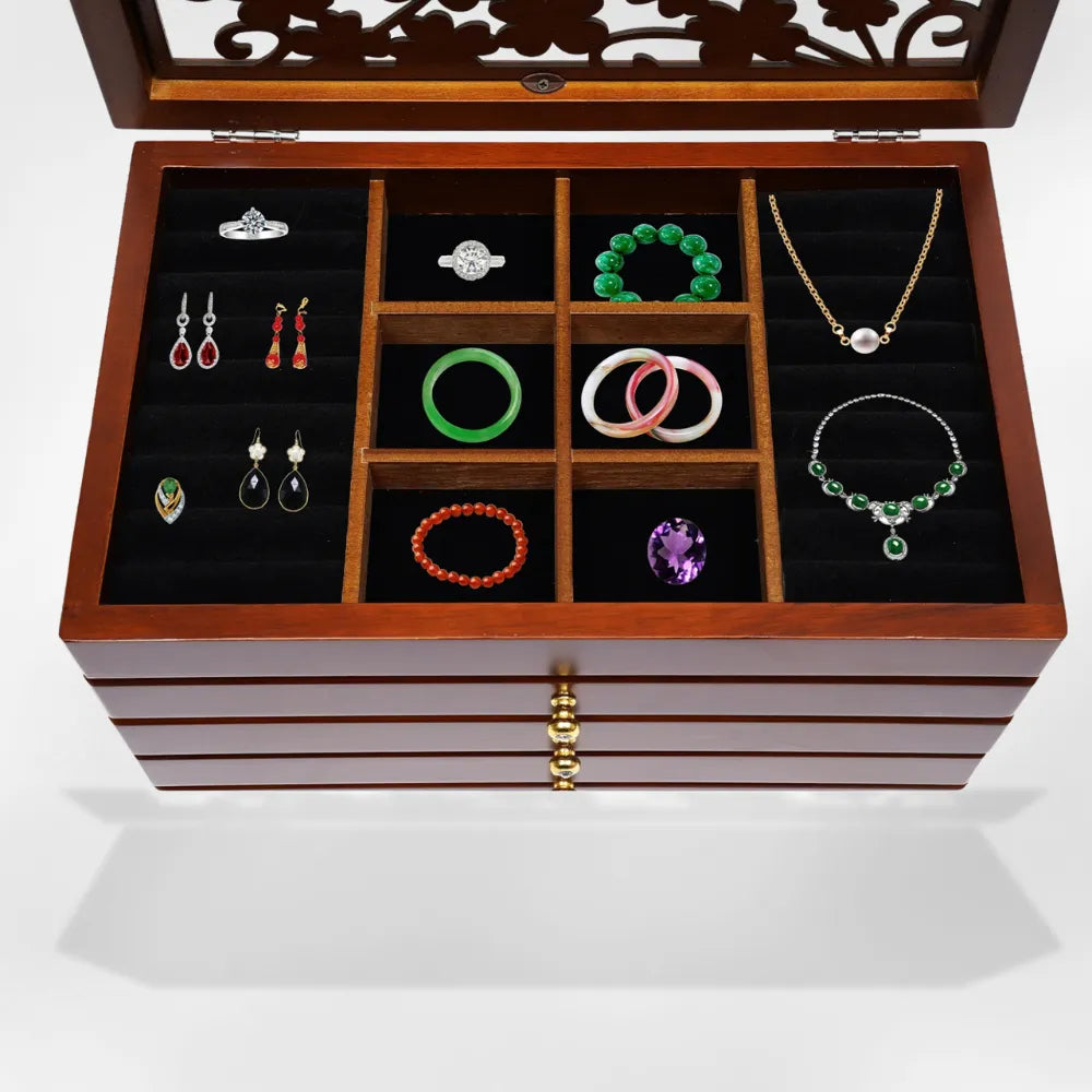 Coffret à Bijoux en bois ancien | RoyalCoffer®