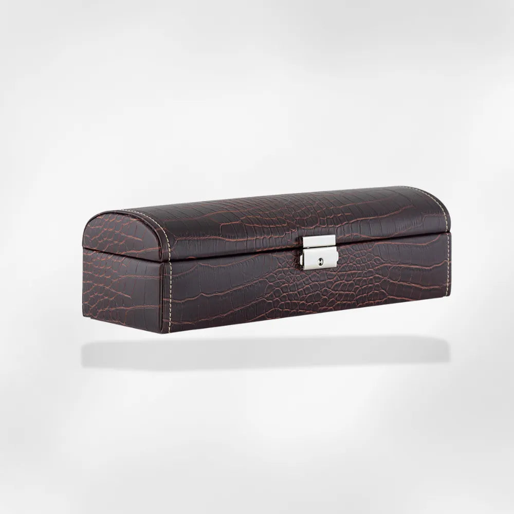 RoyalCoffer Boîte à montre cuir marron 1