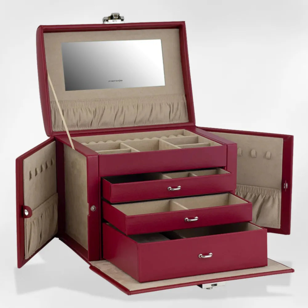 Royalcoffer® Boîte Rangement Bijoux avec Tiroir 4