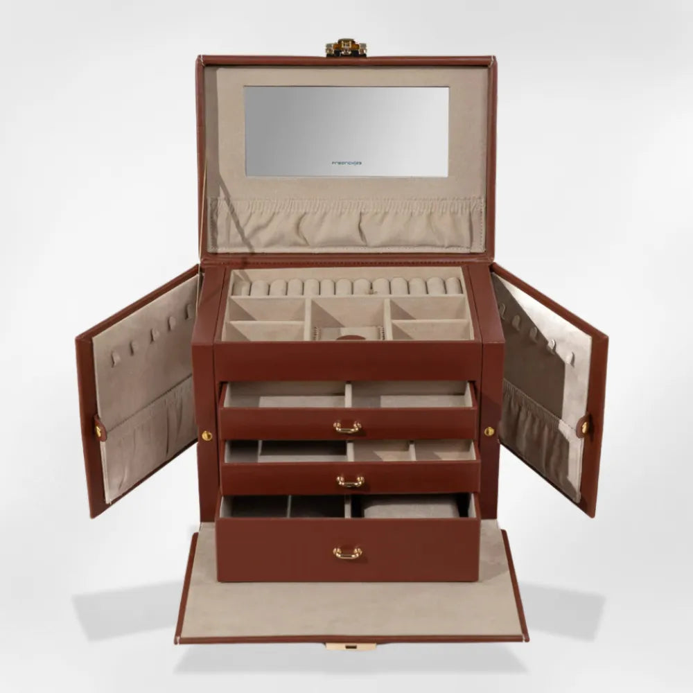 Royalcoffer® Boîte Rangement Bijoux avec Tiroir 7