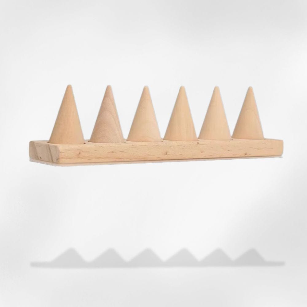 RoyalCoffer 6 emplacements Présentoir à bijoux <br> bague