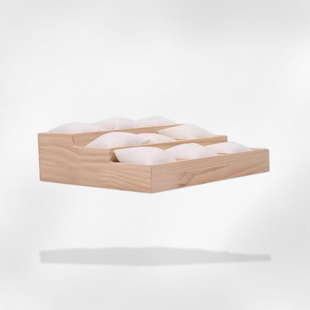 RoyalCoffer Blanc Présentoir à bijoux <br> bois