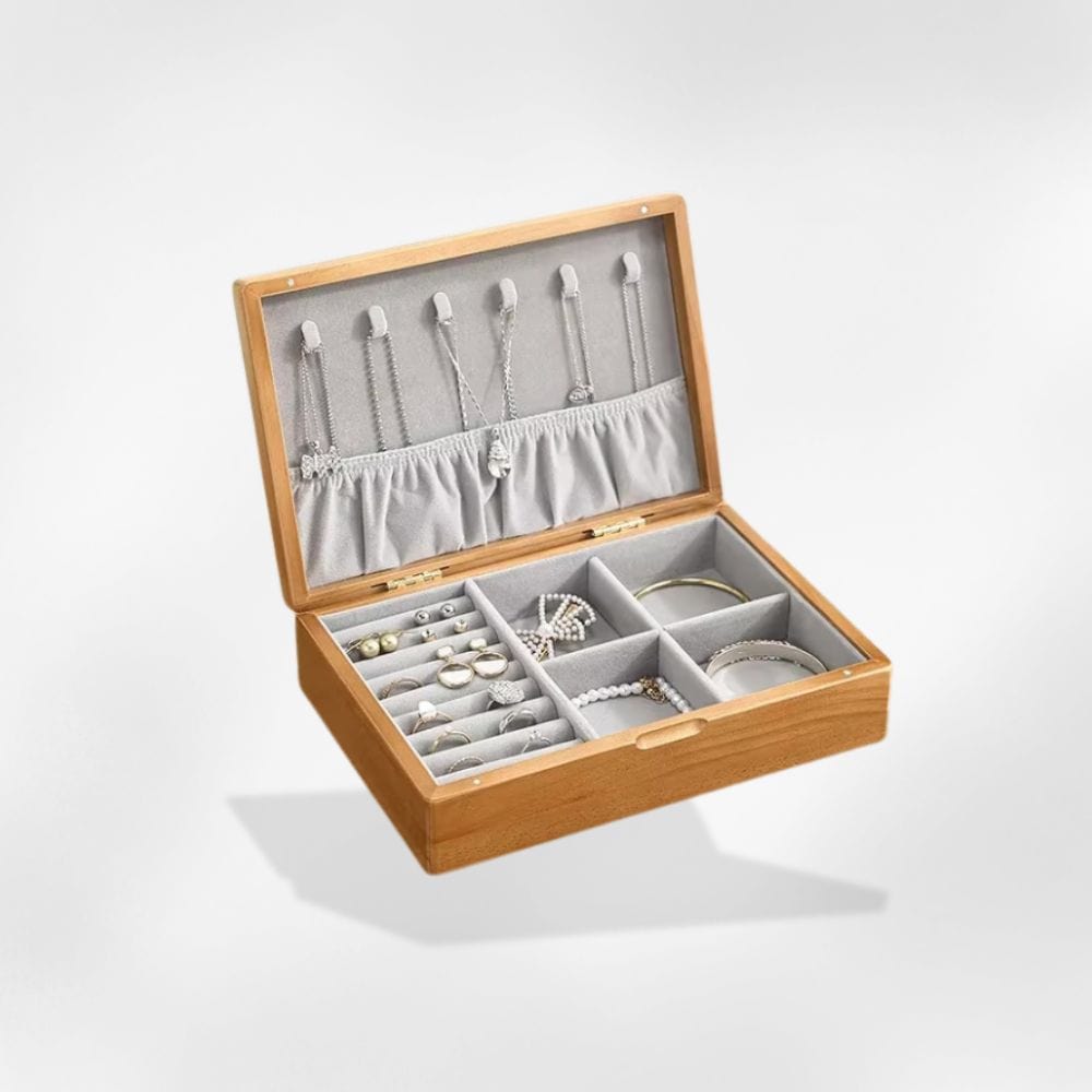 RoyalCoffer Bois clair Boîte à bijoux <br> Bois clair