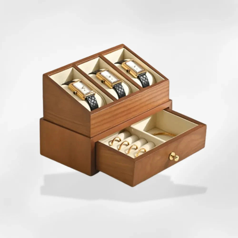 RoyalCoffer® Coffret bijoux gourmette collier bracelet montre homme