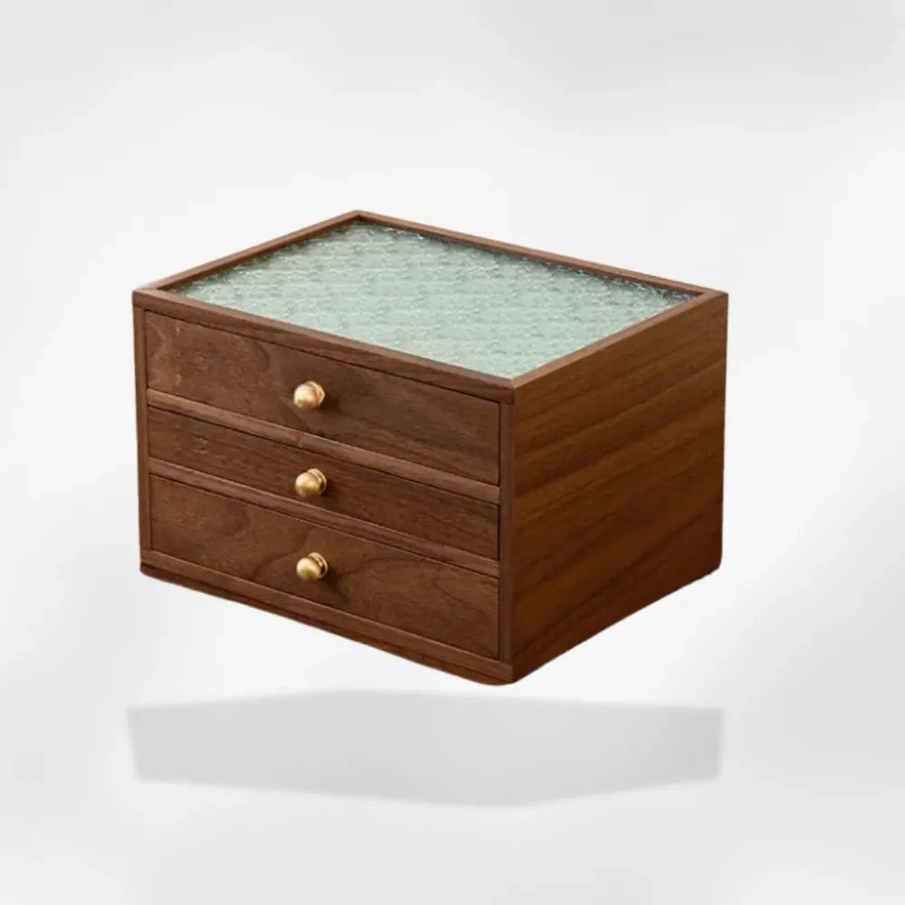 RoyalCoffer® Fleur de pommier sauvage Petit coffret Bijoux bois