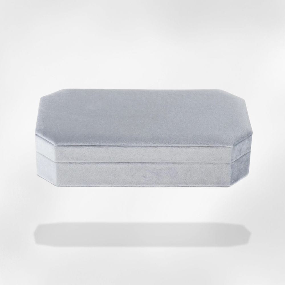 RoyalCoffer Gris Boîte à bijoux petite pour bagues