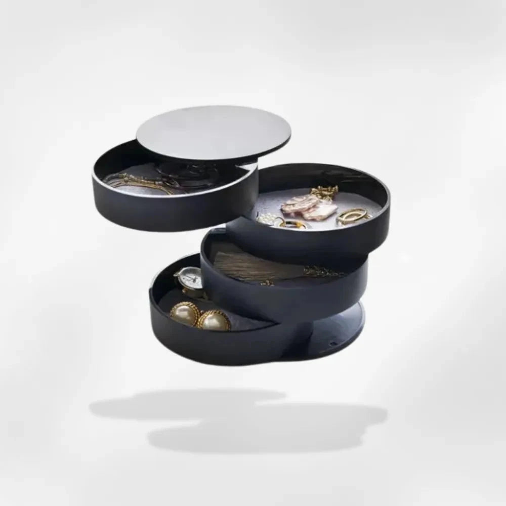 RoyalCoffer® Noir Boîte rangement bijoux