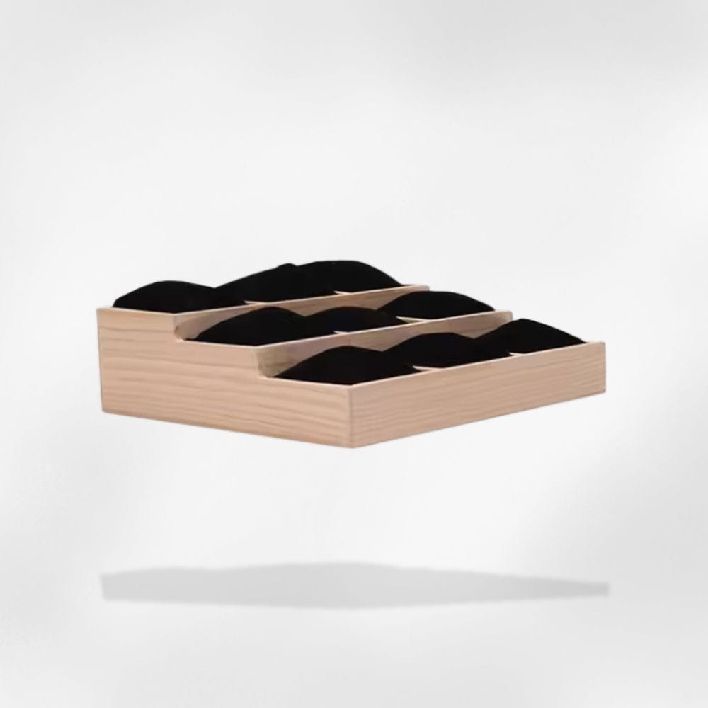 RoyalCoffer Noir Présentoir à bijoux <br> bois