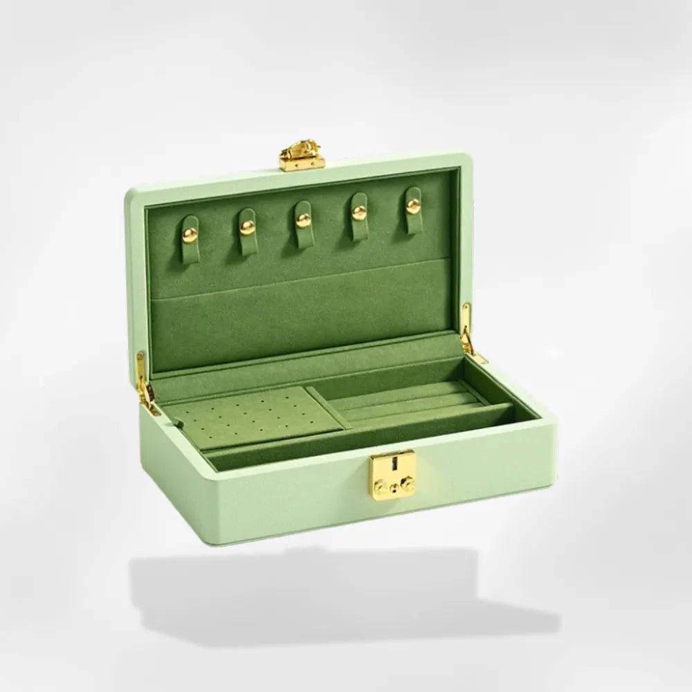 RoyalCoffer® Vert / S Boîte à bijoux avec serrure