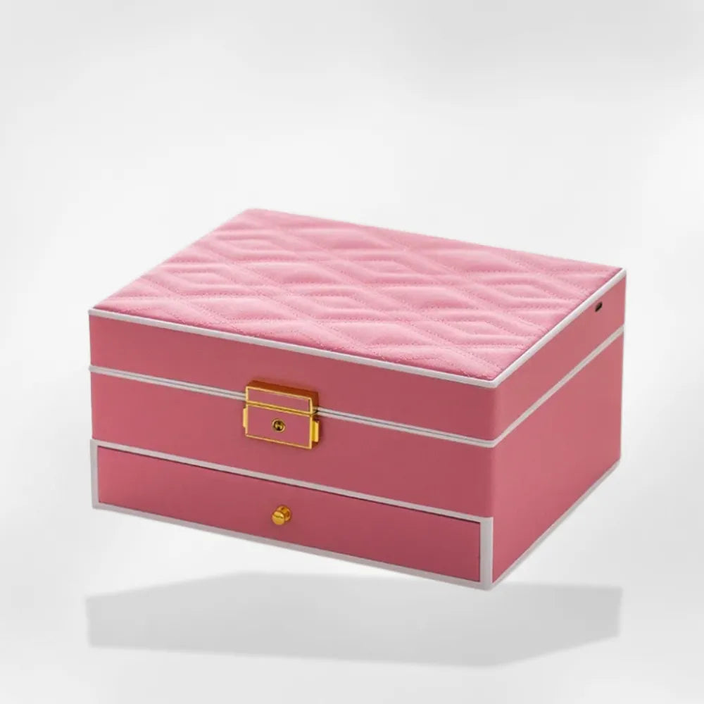 royalcoffer® Boîte à Bijoux avec Lumiere rose