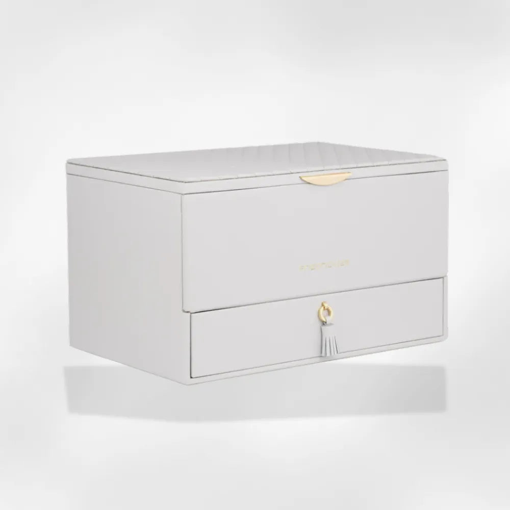 royalcoffer® Coffret Bijoux Luxe blanc