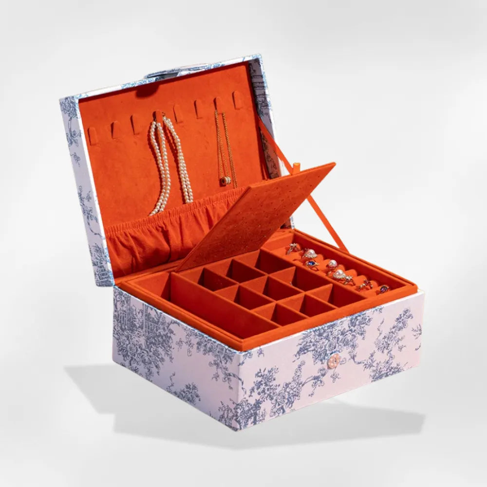 royalcoffer® Coffret à Bijoux Original bleu