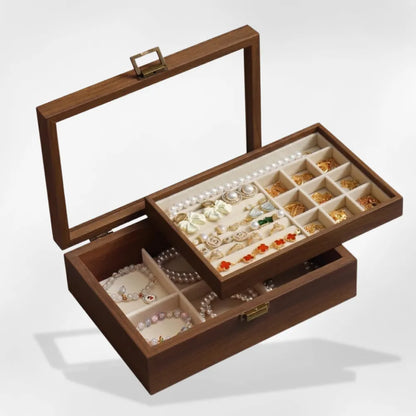 Boîte à Bijoux Bois Amovible-RoyalCoffer®