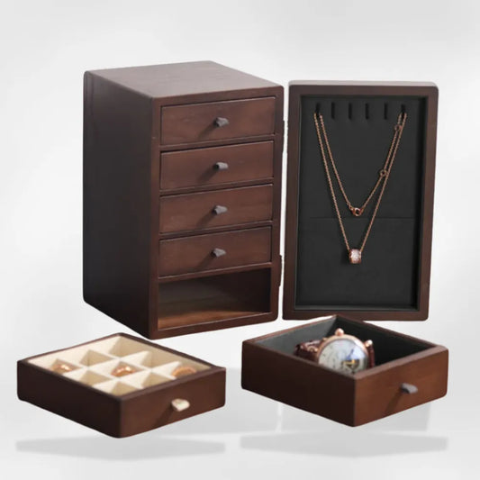 Boîte à Bijoux Bois Foncé | RoyalCoffer®