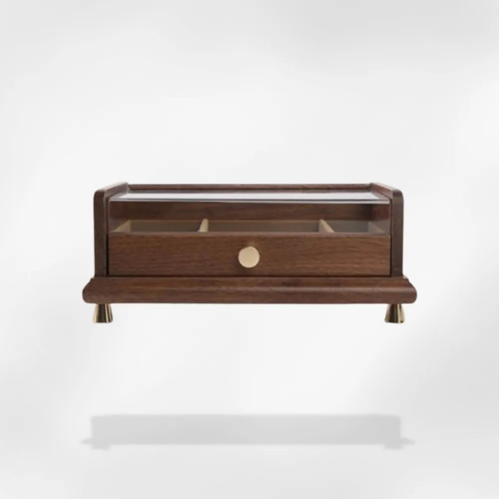 Boîte Bijoux Bois Verre | RoyalCoffer®