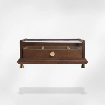 Boîte Bijoux Bois Verre | RoyalCoffer®