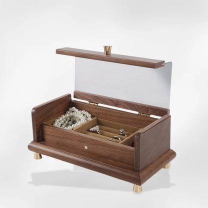 Boîte Bijoux Bois Verre | RoyalCoffer®