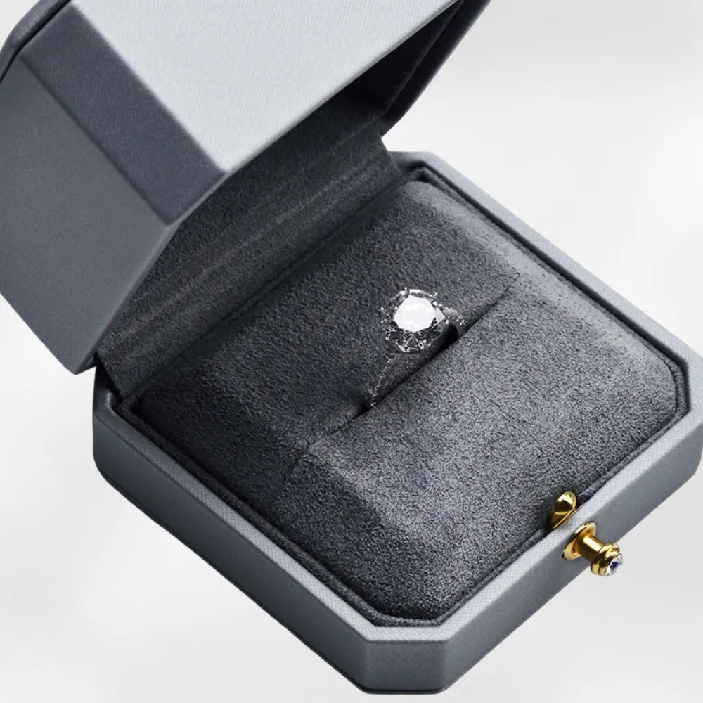 Boîte Alliance Mariage | Grise