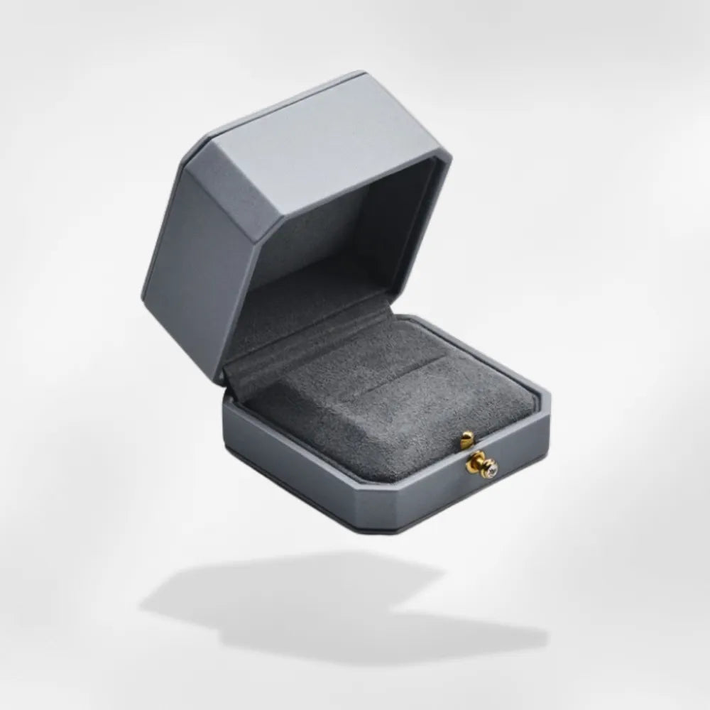 Boîte Alliance Mariage | Grise