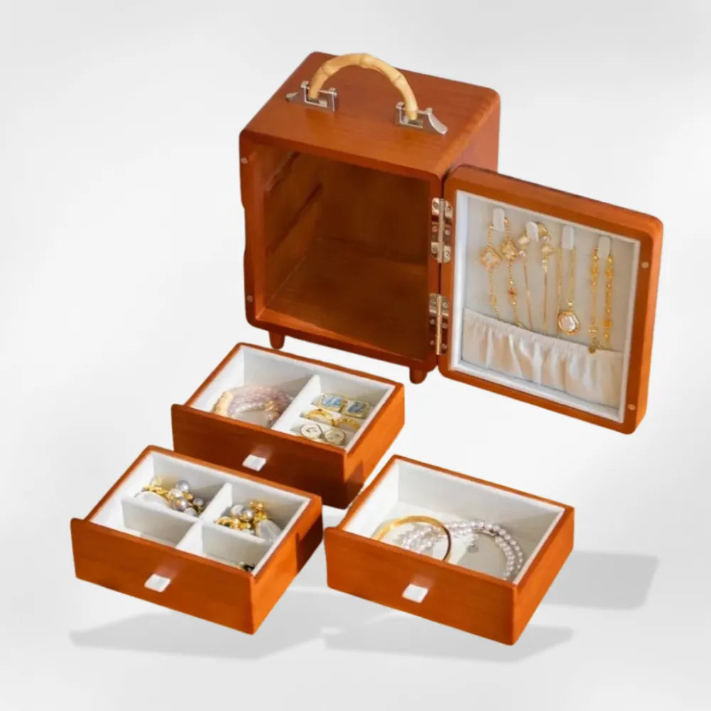 Coffre à Bijoux en bois rustique | RoyalCoffer®