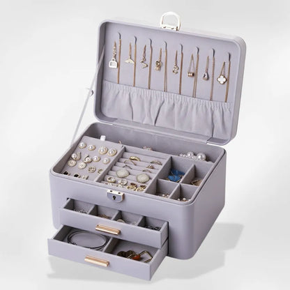 Grande Boîte à Bijoux en cuir | RoyalCoffer®