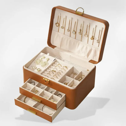 Grande Boîte à Bijoux en cuir | RoyalCoffer®