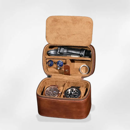RoyalCoffer® Boîte à Bijoux de voyage homme