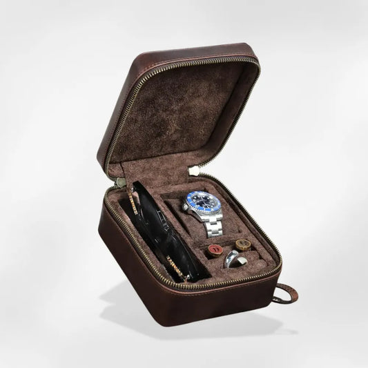 RoyalCoffer® Boîte Bijoux et Lunettes Homme