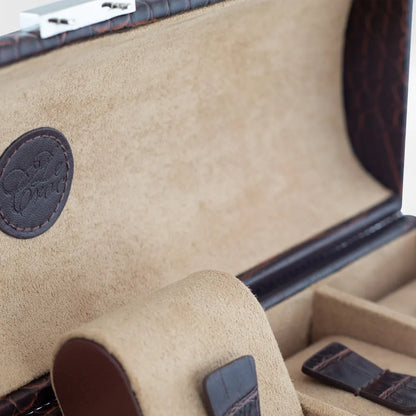 RoyalCoffer Boîte à montre cuir marron 2