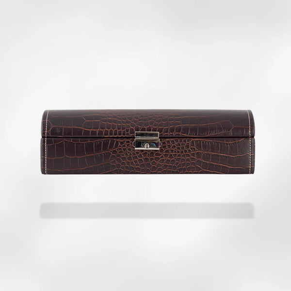 RoyalCoffer Boîte à montre cuir marron 5