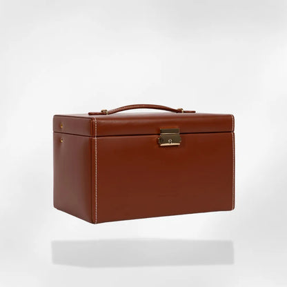 Royalcoffer® Boîte à bijoux cuir marron 2