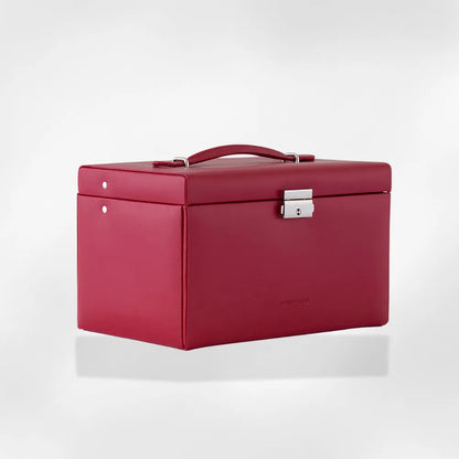 Royalcoffer® Boîte à bijoux cuir rose