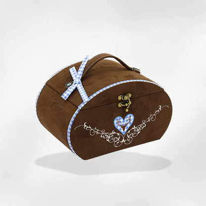 Royalcoffer®Boite a bijoux Daim