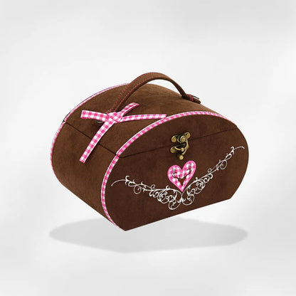 Royalcoffer®Boite a bijoux Daim1