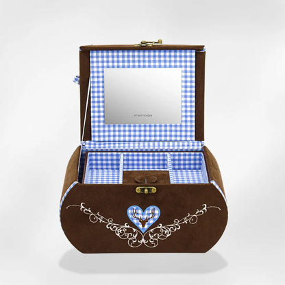 Royalcoffer®Boite a bijoux Daim3