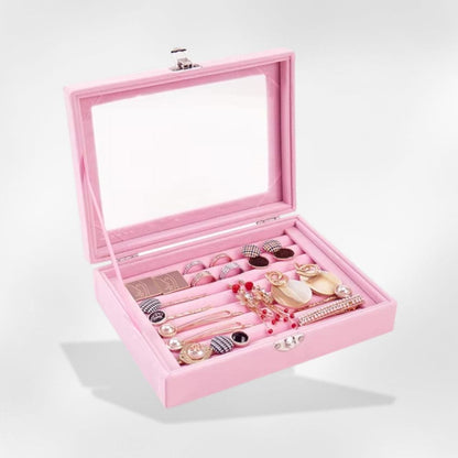 RoyalCoffer Bague Boîte à bijoux <br> rose