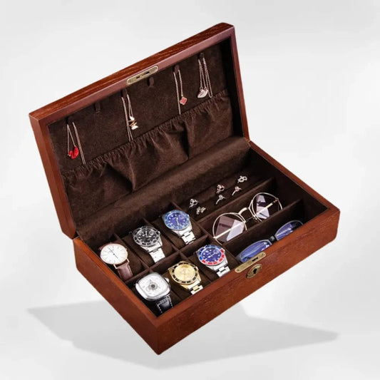 RoyalCoffer® Basic Boîte Montre Bois Luxe