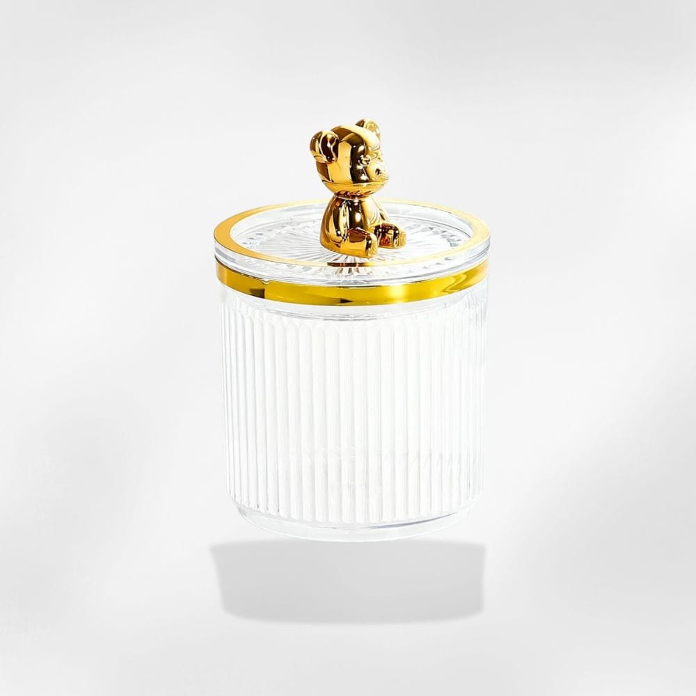 RoyalCoffer® Blanc Boîte à bijoux <br> ourson