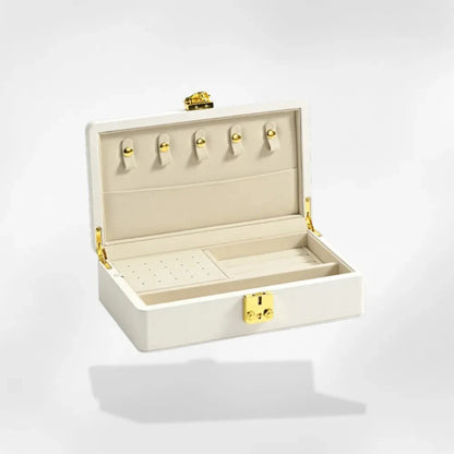 RoyalCoffer® Blanc / S Boîte à bijoux avec serrure