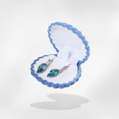 RoyalCoffer Bleu Boîte à bijoux <br> coquillage