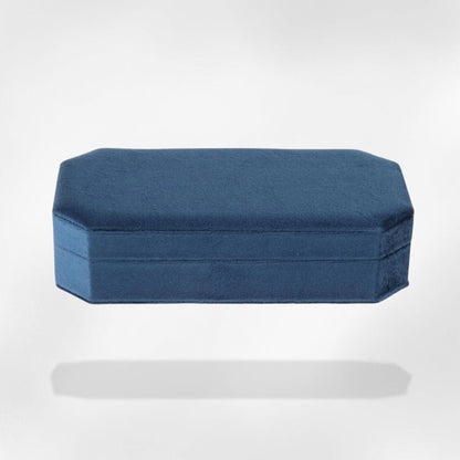 RoyalCoffer Bleu foncé Boîte à bijoux petite pour bagues