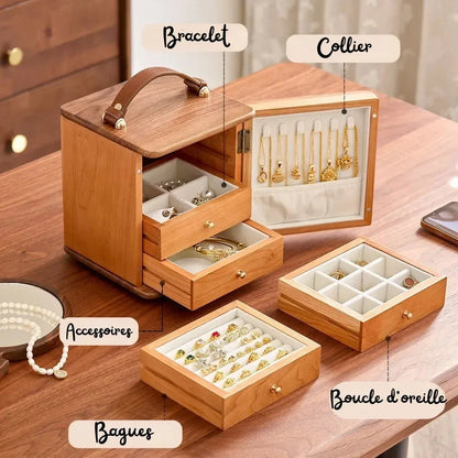 RoyalCoffer® Bois Boîte à bijoux bois luxe