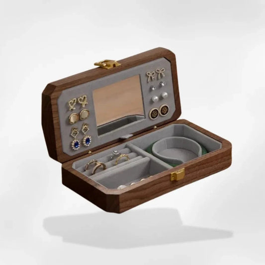 RoyalCoffer® Bois Boîte à bijoux Bois Noyer