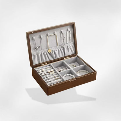 RoyalCoffer Bois foncé Boîte à bijoux <br> Bois clair