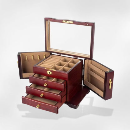 RoyalCoffer Bois foncé Boîte à bijoux <br> RoyalCoffret
