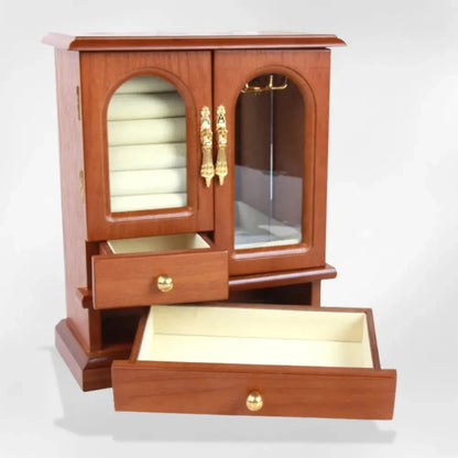 RoyalCoffer® Boîte à bijoux ancienne en bois