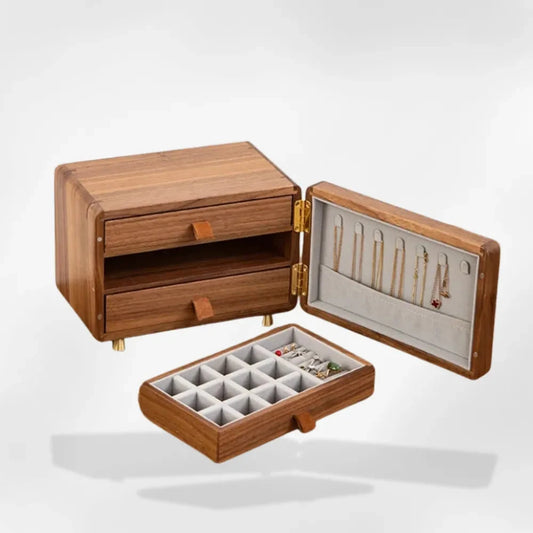 RoyalCoffer® boîte à bijoux en bois avec tiroirs